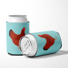 Load image into Gallery viewer, New Hampshire Red Chicken Blue Check Can or Bottle Hugger BB8017CC