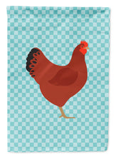 Load image into Gallery viewer, New Hampshire Red Chicken Blue Check Garden Flag - Outdoor Decorative Yard Flag