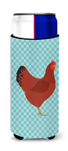 Load image into Gallery viewer, New Hampshire Red Chicken Blue Check   Hugger for slim cans