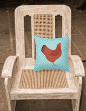 Load image into Gallery viewer, New Hampshire Red Chicken Blue Check Fabric Decorative Pillow BB8017PW1818