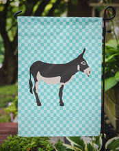 Load image into Gallery viewer, American Mammoth Jack Donkey Blue Check Garden Flag - Outdoor Decorative Yard Flag