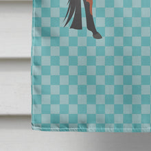 Load image into Gallery viewer, Mule Blue Check Flag Canvas House Size BB8019CHF