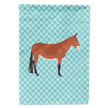 Load image into Gallery viewer, Mule Blue Check Flag Canvas House Size BB8019CHF