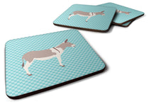 Load image into Gallery viewer, Australian Teamster Donkey Blue Check Foam Coaster  BB8020FC