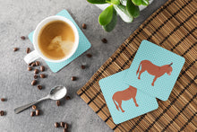 Load image into Gallery viewer, Irish Donkey Blue Check Foam Coaster  BB8022FC