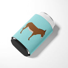 Load image into Gallery viewer, Cotentin Donkey Blue Check Can or Bottle Hugger BB8023CC