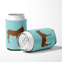 Load image into Gallery viewer, Cotentin Donkey Blue Check Can or Bottle Hugger BB8023CC