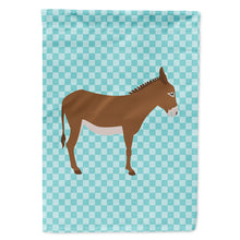 Load image into Gallery viewer, Cotentin Donkey Blue Check Flag Canvas House Size BB8023CHF