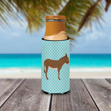 Load image into Gallery viewer, Cotentin Donkey Blue Check   Hugger for slim cans