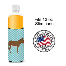 Load image into Gallery viewer, Cotentin Donkey Blue Check   Hugger for slim cans