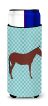 Load image into Gallery viewer, Hinny Horse Donkey Blue Check   Hugger for slim cans