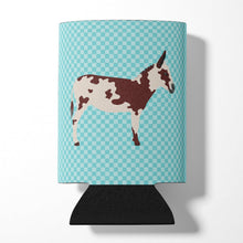Load image into Gallery viewer, American Spotted Donkey Blue Check Can or Bottle Hugger BB8025CC