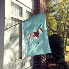 Load image into Gallery viewer, American Spotted Donkey Blue Check Flag Canvas House Size BB8025CHF