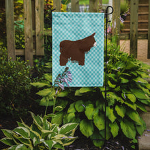 Load image into Gallery viewer, Poitou Poiteuin Donkey Blue Check Garden Flag - Outdoor Decorative Yard Flag