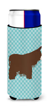 Load image into Gallery viewer, Poitou Poiteuin Donkey Blue Check   Hugger for slim cans