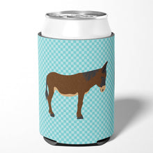 Load image into Gallery viewer, Zamorano-Leones Donkey Blue Check Can or Bottle Hugger BB8027CC