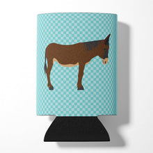 Load image into Gallery viewer, Zamorano-Leones Donkey Blue Check Can or Bottle Hugger BB8027CC