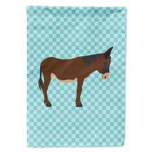 Load image into Gallery viewer, Zamorano-Leones Donkey Blue Check Flag Canvas House Size BB8027CHF