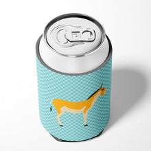 Load image into Gallery viewer, Turkmenian Kulan Donkey Blue Check Can or Bottle Hugger BB8028CC