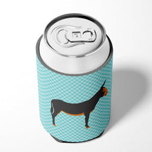 Load image into Gallery viewer, Catalan Donkey Blue Check Can or Bottle Hugger BB8029CC