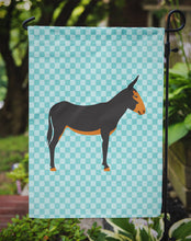 Load image into Gallery viewer, Catalan Donkey Blue Check Garden Flag - Outdoor Decorative Yard Flag