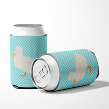 Load image into Gallery viewer, Crested Duck Blue Check Can or Bottle Hugger BB8031CC
