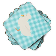 Load image into Gallery viewer, Crested Duck Blue Check Foam Coaster  BB8031FC