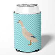 Load image into Gallery viewer, West Harlequin Duck Blue Check Can or Bottle Hugger BB8032CC