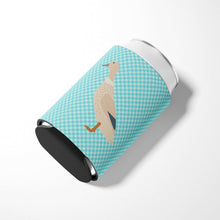 Load image into Gallery viewer, West Harlequin Duck Blue Check Can or Bottle Hugger BB8032CC