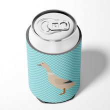 Load image into Gallery viewer, West Harlequin Duck Blue Check Can or Bottle Hugger BB8032CC