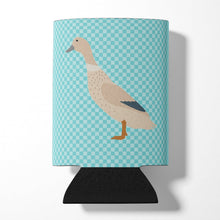 Load image into Gallery viewer, West Harlequin Duck Blue Check Can or Bottle Hugger BB8032CC