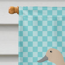 Load image into Gallery viewer, West Harlequin Duck Blue Check Flag Canvas House Size BB8032CHF