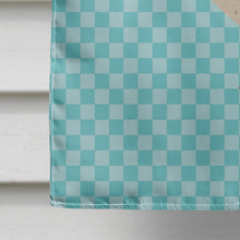 Load image into Gallery viewer, West Harlequin Duck Blue Check Flag Canvas House Size BB8032CHF