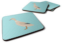 Load image into Gallery viewer, West Harlequin Duck Blue Check Foam Coaster  BB8032FC