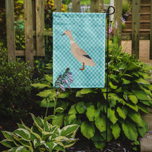Load image into Gallery viewer, West Harlequin Duck Blue Check Garden Flag - Outdoor Decorative Yard Flag