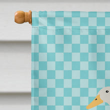 Load image into Gallery viewer, Bali Duck Blue Check Flag Canvas House Size BB8033CHF