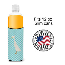 Load image into Gallery viewer, Bali Duck Blue Check   Hugger for slim cans