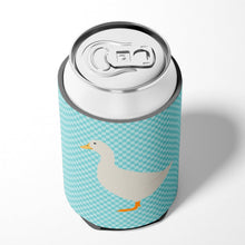 Load image into Gallery viewer, American Pekin Duck Blue Check Can or Bottle Hugger BB8034CC