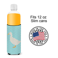 Load image into Gallery viewer, American Pekin Duck Blue Check   Hugger for slim cans