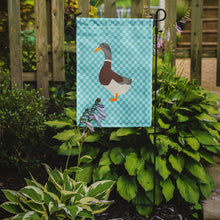 Load image into Gallery viewer, Saxony Sachsenente Duck Blue Check Garden Flag - Outdoor Decorative Yard Flag