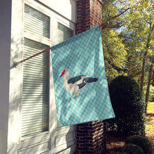 Load image into Gallery viewer, Muscovy Duck Blue Check Flag Canvas House Size BB8038CHF