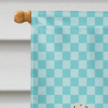 Load image into Gallery viewer, Muscovy Duck Blue Check Flag Canvas House Size BB8038CHF