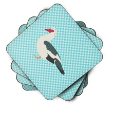 Load image into Gallery viewer, Muscovy Duck Blue Check Foam Coaster  BB8038FC