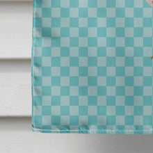 Load image into Gallery viewer, Indian Runner Duck Blue Check Flag Canvas House Size BB8039CHF