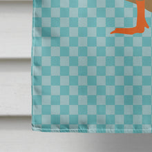 Load image into Gallery viewer, Silver Bantam Duck Blue Check Flag Canvas House Size BB8041CHF