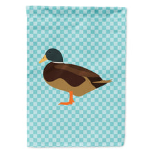 Load image into Gallery viewer, Silver Bantam Duck Blue Check Flag Canvas House Size BB8041CHF