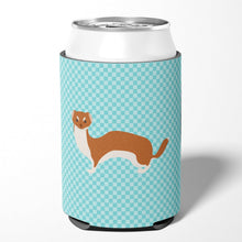 Load image into Gallery viewer, Weasel Blue Check Can or Bottle Hugger BB8044CC