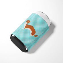 Load image into Gallery viewer, Weasel Blue Check Can or Bottle Hugger BB8044CC