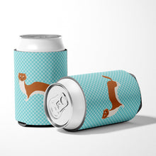 Load image into Gallery viewer, Weasel Blue Check Can or Bottle Hugger BB8044CC