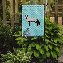 Load image into Gallery viewer, Silver Fox Blue Check Garden Flag - Outdoor Decorative Yard Flag